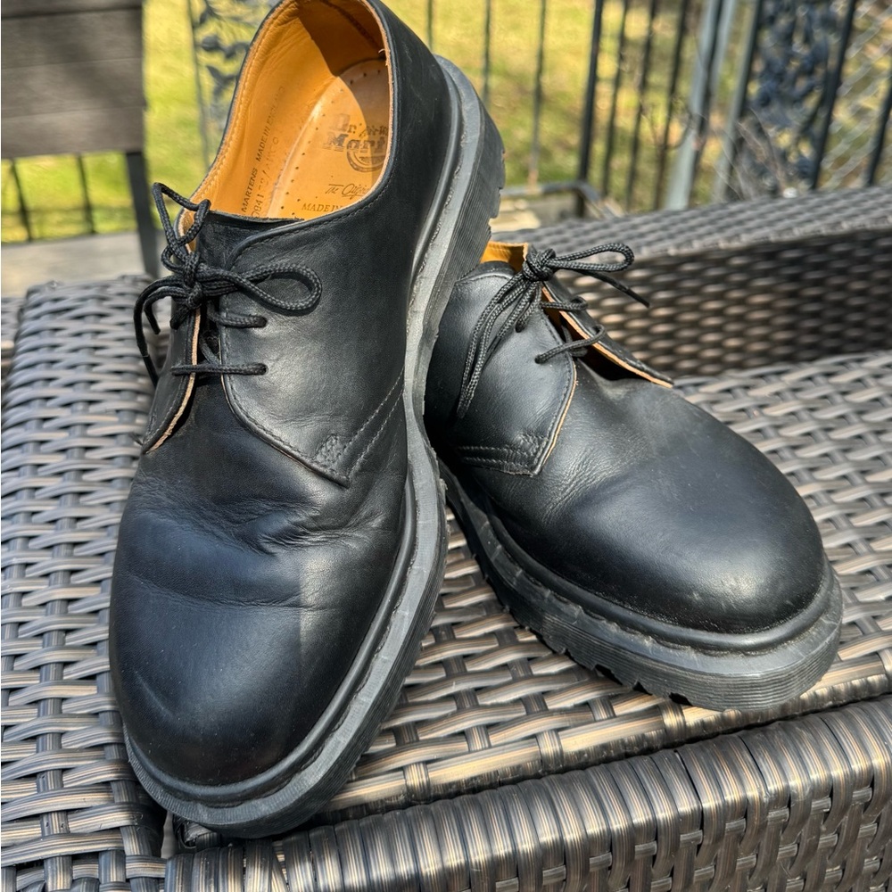 MIE vintage blackout Dr. Martens Leather Oxfords rare